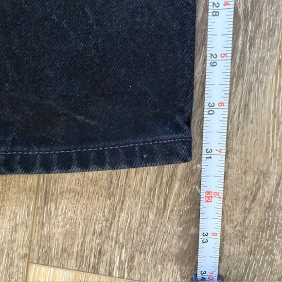 LEVI`S 505 Jeans 40"x31" Men's Regular Fit Straight Leg Black Denim - Picture 8 of 12